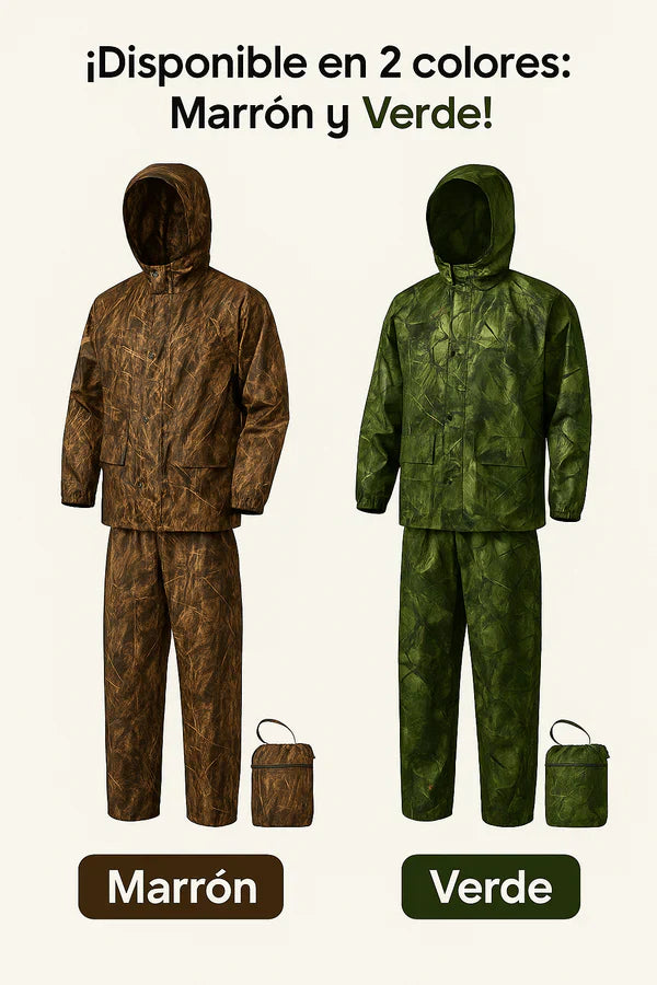 Kit Táctico HÉROE: Chaqueta + Pantalón + Bolso – 100% Impermeable