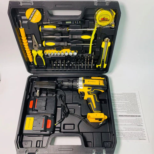 Set Taladro 36v Inalambrico 35 Pzs 2 Baterias